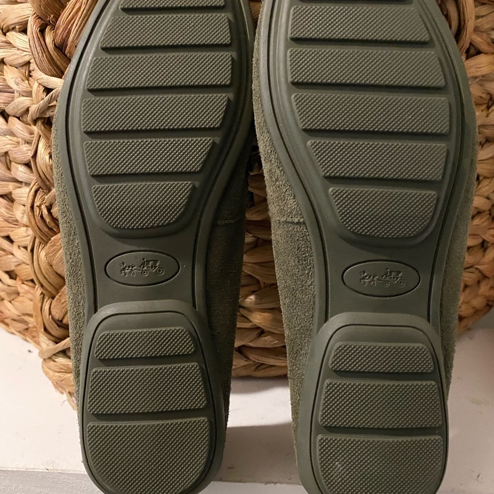 Authentic Coach Green Loafers